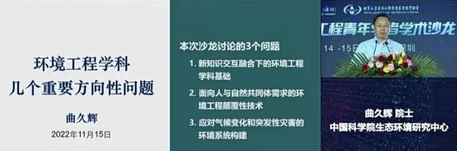 bsports必一体育净水技术 曲久辉院士：环境工程学科几个重要方向性问题(图1)